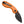 Kizer V2742A3 Microbe, Orange Aluminum, 14C28N, Black PVD