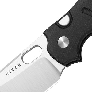 Kizer V3488.29BSA2 C01C 2.9 BS, Black Micarta, Nitro-V
