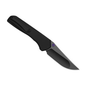 Kizer K3818ZBD1 Astur ZeroS, Black Aluminum, MagnaCut, Matte DLC Ultra