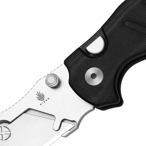 Kizer V3488.29JSA3 C01C Uti 1, Black G10, 5Cr15MoV, Bead Blasted