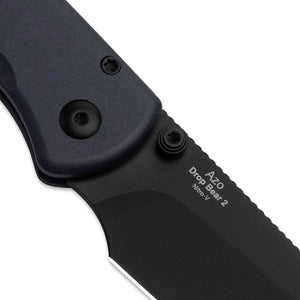 Kizer V3619.2CS1 Drop Bear 2, Blue Richlite, Nitro-V, Matte DLC