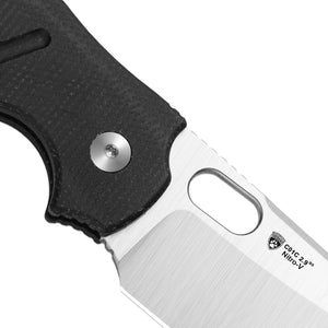 Kizer V3488.29BSA2 C01C 2.9 BS, Black Micarta, Nitro-V