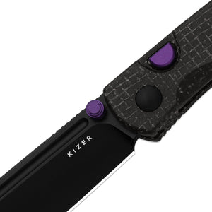 Kizer V3698A1 Renissance, Black Micarta, N690, Black PVD