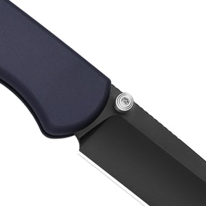 Kizer Ki3619BDA2 Drop Bear Zero, Dark Blue Aluminum, M390 Matte DLC Ultra