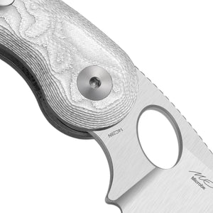 Kizer V2742A11 Microbe, Silver Aluminum Foil G10, 14C28N