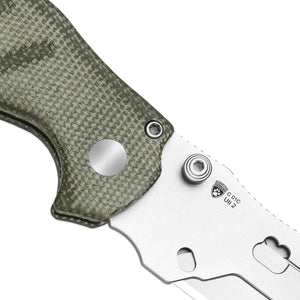 Kizer V3488.29JNA1 C01C Uti 2, Green Micarta, 5Cr15MoV, Bead Blasted
