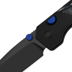 Kizer Ki3634.31BDA1 Militaw 315, Multicolored Aluminum & FatCarbon Nebula, M390 Matte DLC Ultra