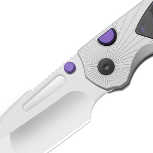 Kizer K3765BD3 Durandal, Multicolored Aluminum & FatCarbon Purple Haze, S35VN