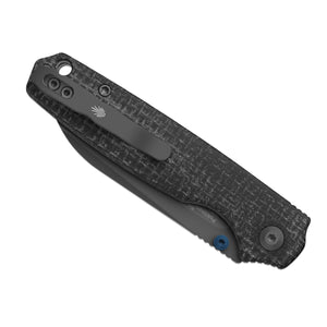 Kizer V3789BSA1 Pokiman BLL, Black Micarta, AEB-L, Gray PVD