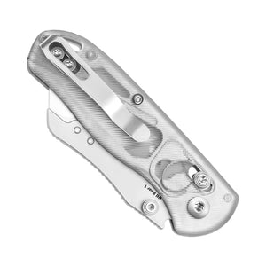 Kizer V3619JA5 Drop Bear Utility, White Acrylic, SK5 & 50Cr15MoV
