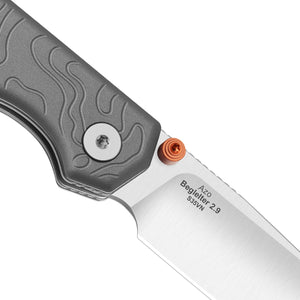 Kizer Ki3458.2BDA1 Begleiter 2.9, Gray Aluminum, S35VN