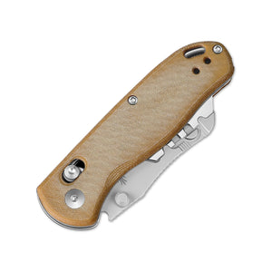 Kizer V3619JA7 Drop Bear Utility, Brown Micarta, SK5 & 50Cr15MoV