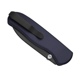 Kizer Ki3619BDA2 Drop Bear Zero, Dark Blue Aluminum, M390 Matte DLC Ultra