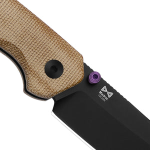 Kizer V3693BSA1 Madrac, Brown Norplex Ultrex Micarta, 14C28N, Black PVD