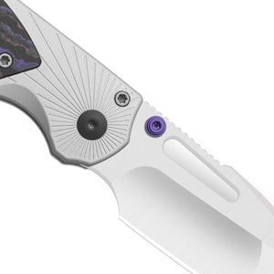 Kizer K3765BD3 Durandal, Multicolored Aluminum & FatCarbon Purple Haze, S35VN