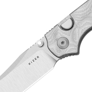 Kizer V3789BCA1 Pokiman BLL, Silver Aluminum Foil G10, AEB-L