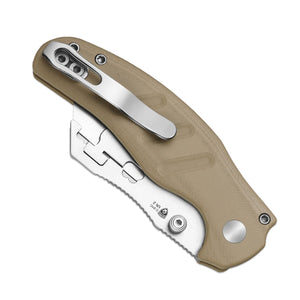 Kizer V3488.29JNA2 C01C Uti 2, Brown G10, 5Cr15MoV, Bead Blasted