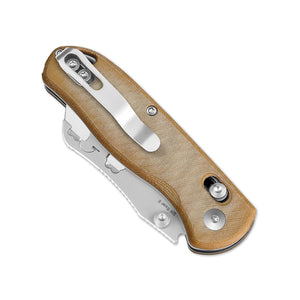 Kizer V3619JA7 Drop Bear Utility, Brown Micarta, SK5 & 50Cr15MoV