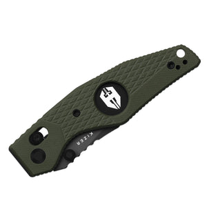 Kizer V3824CT1 Kinisis, Olive Green G10, 14C28N, Gray PVD