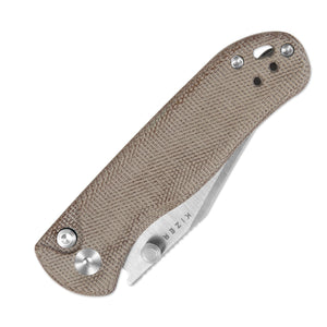 Kizer V3619.2CC1 Drop Bear 2, Brown Micarta, Nitro-V