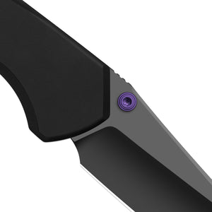 Kizer K3818ZBD1 Astur ZeroS, Black Aluminum, MagnaCut, Matte DLC Ultra