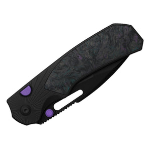 Kizer K3765BD1 Durandal, Black Aluminum & FatCarbon Black-Dark Matter, S35VN, Black PVD