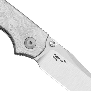 Kizer V3789BCA1 Pokiman BLL, Silver Aluminum Foil G10, AEB-L