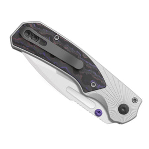 Kizer K3765BD3 Durandal, Multicolored Aluminum & FatCarbon Purple Haze, S35VN