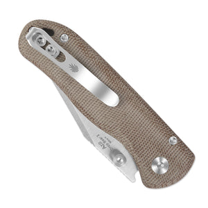 Kizer V3619.2CC1 Drop Bear 2, Brown Micarta, Nitro-V