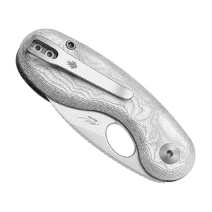 Kizer V2742A11 Microbe, Silver Aluminum Foil G10, 14C28N