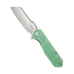 Kubey Knives Atlas Liner Lock Knife Jade G-10 (3.3" Satin)