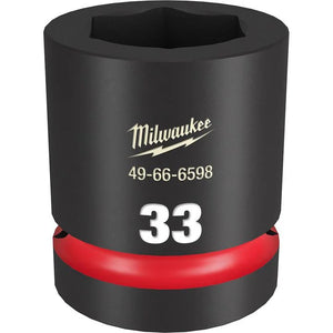 Milwaukee 49-66-6598 Impact Socket 1" Drive 33mm Standard 6 Point