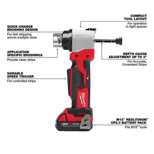 Milwaukee 2935CU-21S M18 Cable Stripper Kit for THHN/XHHW (No Case)(Open Box)