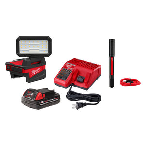 Milwaukee 2359-21PEN M18 ROVER Folding Flood Light Combo Kit (MISSING PEN LIGHT)