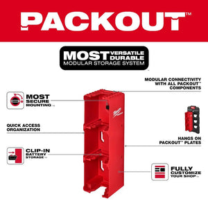 Milwaukee 48-22-8339 PACKOUT Shop Storage M18 Battery Rack