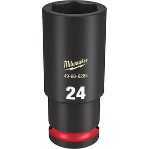 Milwaukee 49-66-6285 SHOCKWAVE Impact Duty Socket 1/2" Drive 24MM Deep 6 Point