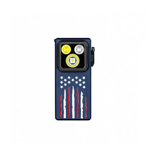 OLIGHT Oclip Ultra EDC Light with Flood, Spot, and UV Modes - Stars and Stripes Edition