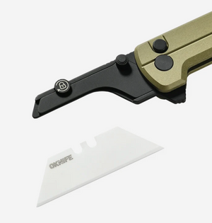 Oknife U1 Ultra (Olive Green) Pocket Folding Utility Knife with Ceramic Blade