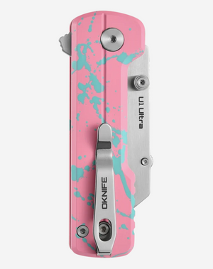 Oknife U1 Ultra (Zombie Pink) Pocket Folding Utility Knife with Ceramic Blade