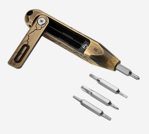 Oknife Otacle D1 Cracked Brass EDC Multi-Bit Driver