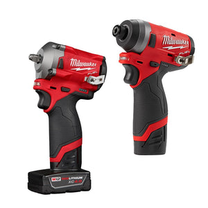 Milwaukee 2599-22 M12 FUEL 2PC Kit w/ 3/8" Stubby and 1/4" Impact Driver