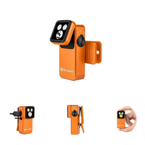 Oclip 2 Pro EDC Clip Flashlight, 530lm Floodlight, Red & Spotlight