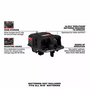 Milwaukee 0921-20 M18 FUEL™ Dual Battery Wet/Dry Vacuum Motor Head