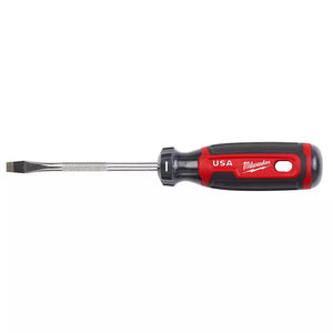 Milwaukee MT206 4 in. x 1/4 in. Slotted Flat Head Screwdriver with Cushion Grip