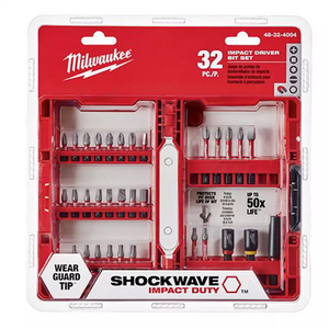 Milwaukee 48-32-4004 SHOCKWAVE™ Impact Duty Driver Bit Set - 32PC