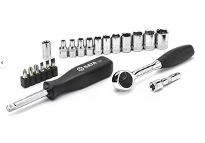 SATA ST09521-02 21-Piece 1/4" Drive 6 Point Metric Socket Set