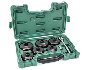 SATA ST09703U 8-Piece End Cap Oil Filter Wrench, 72T Ratchet
