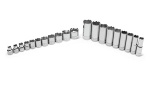 SATA ST09934 29 Piece 3/8" Drive 6 Point SAE Socket Tray Set