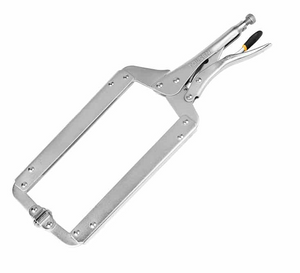 Tolsen Tools 10058 18" Locking C-Clamp Pliers with Swivel Pads