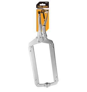 Tolsen Tools 10058 18" Locking C-Clamp Pliers with Swivel Pads